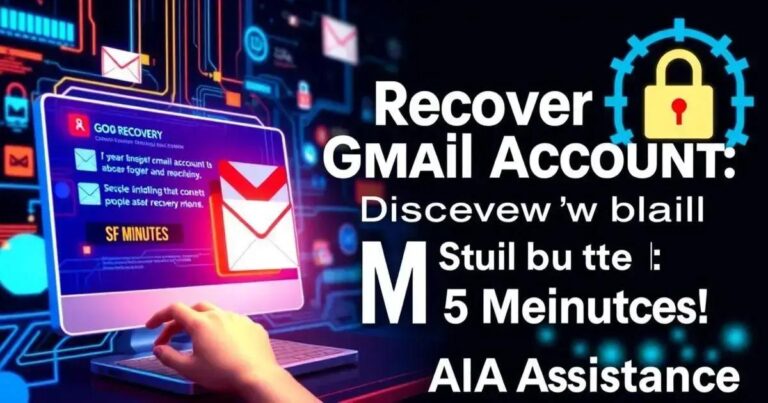 Recuperar cuenta Gmail: ¡Descubre cómo hacerlo en 5 minutos!